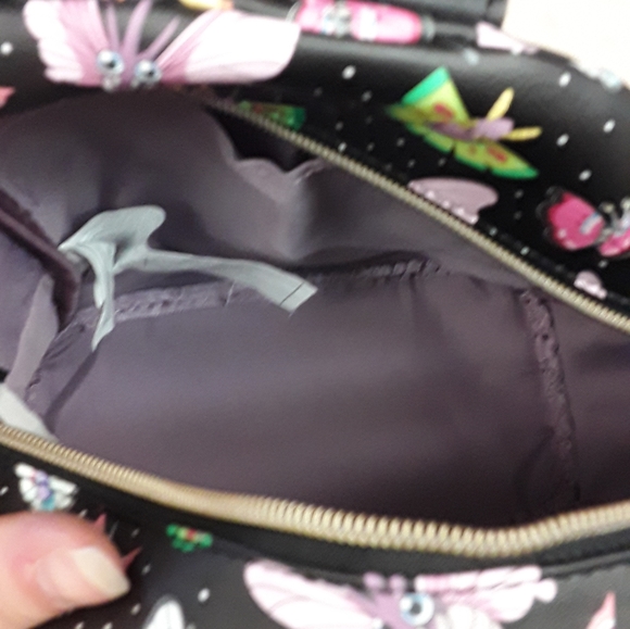 Pokemon Loungefly Black Backpack Venomoth Butterfree faux leather NWT - Picture 9 of 10